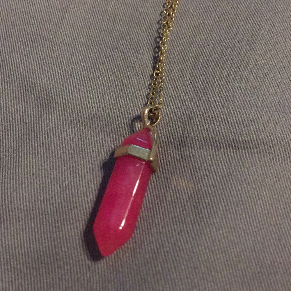 🌸Pink stone necklace